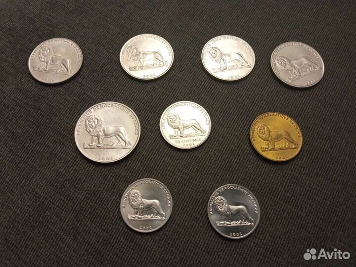 Набор монет Конго