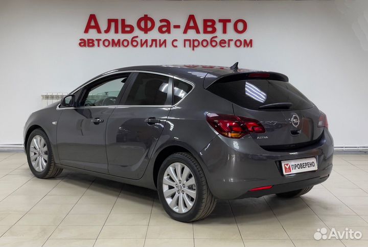 Opel Astra 1.6 AT, 2012, 143 000 км