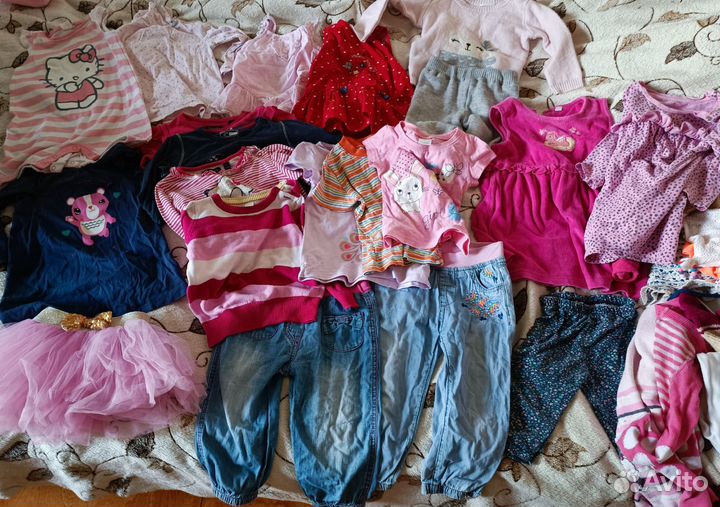 Детские вещи пакетом для девочек 80 86