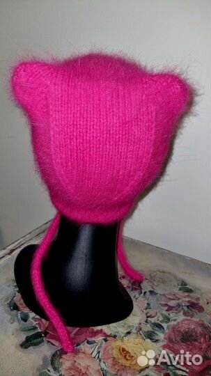 Шапочка чепчик из пуха норки размер 53-56