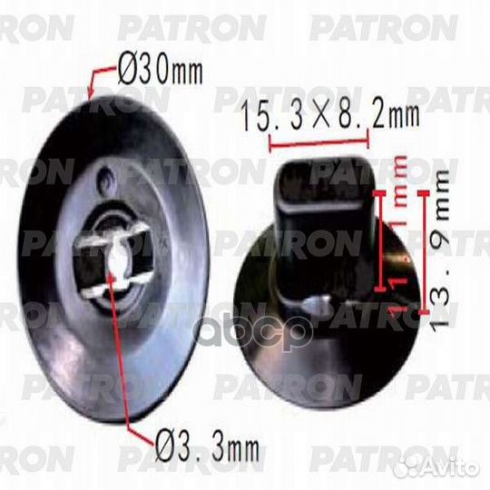 Клипса пластмассовая Renault применяемость: защ
