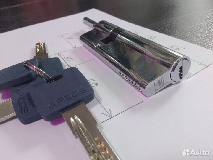 Замок цилиндровый механизм apecs