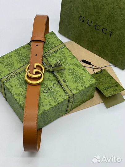 Женский кожаный ремень Gucci