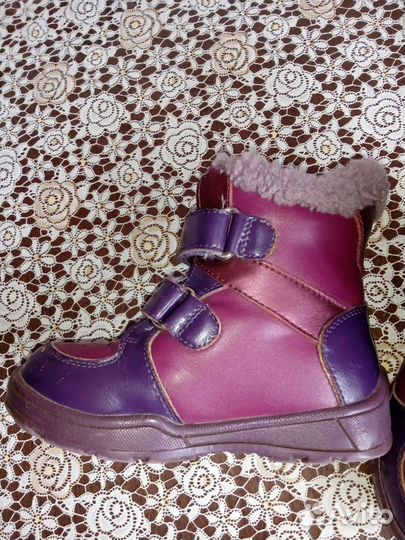 Ботинки сапоги зимние натуралка 24р