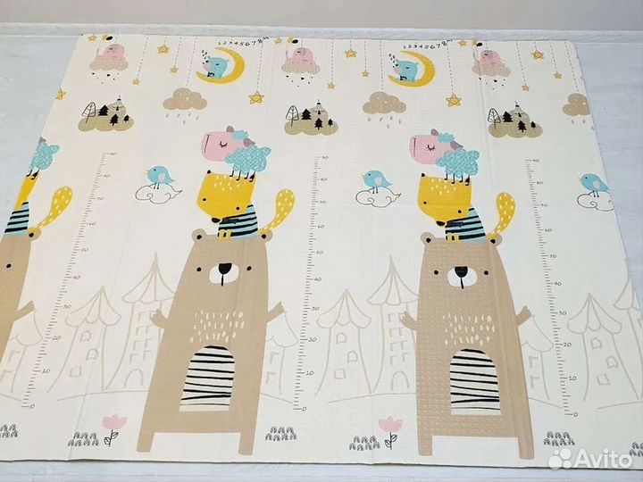 Складной детский коврик, новый (200х180х1 см)