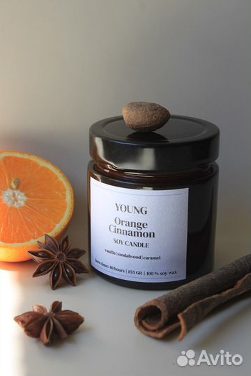 Соевые свечи Апельсин&Корица