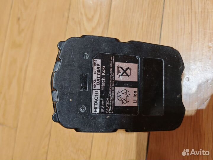 Аккумулятор для шуроповерта Hitachi BCL1815, 18 в