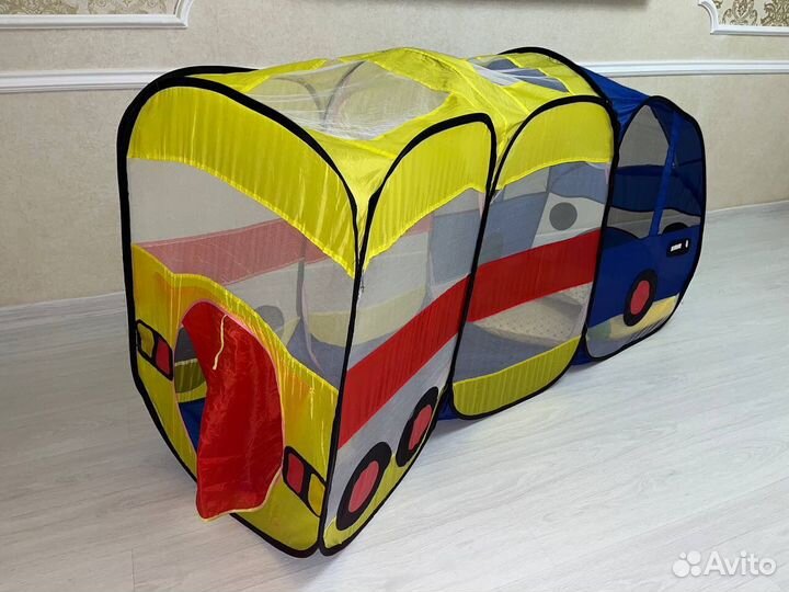 Автобус Детская игровая Палатка с тоннелем Корзина