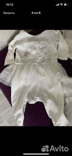 Детская одежда для девочек с 6 м до 1,5 г