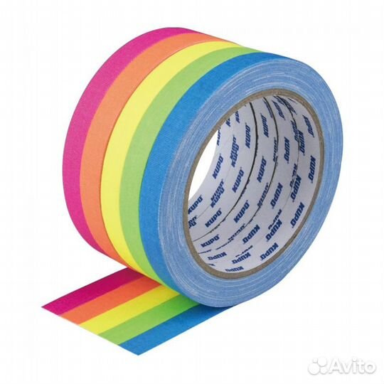 Kupo CSS-1215BU Cloth Spike Tape, blue 12mm*13,72m Скотч синий