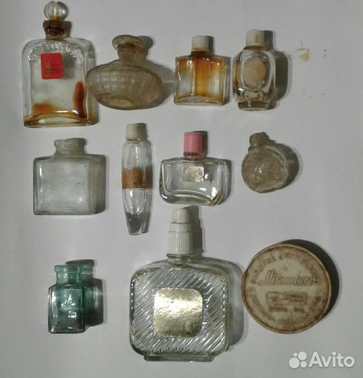 Пузырьки духов СССР Кр.Москва,Пямять о Мос,Золушка