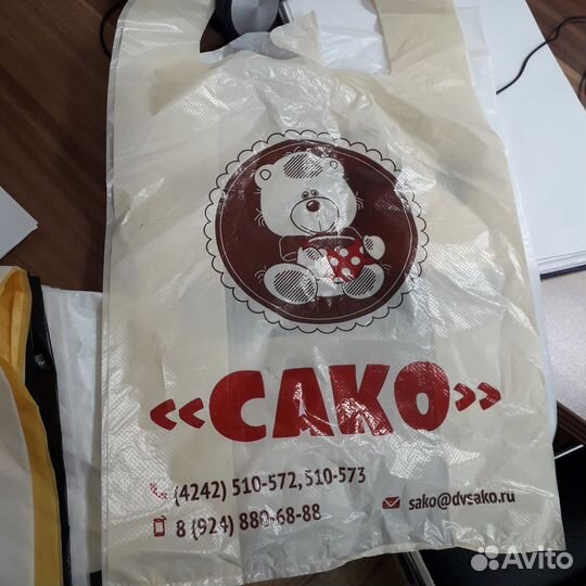 Пакеты с логотипом, пакет майка