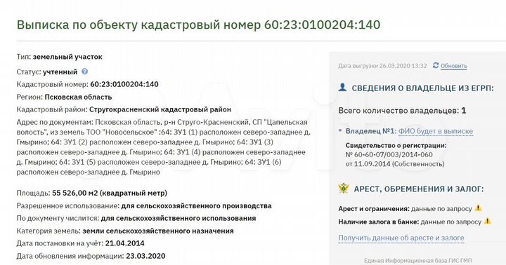 Участок 5,5 га (СНТ, ДНП)