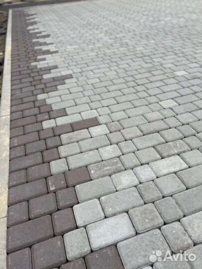 Укладка тротуарной плитки брусчатки под ключ