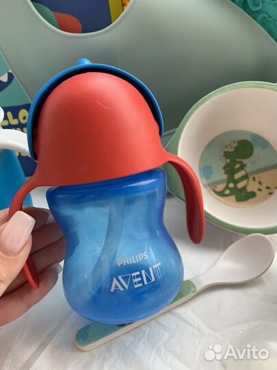 Поильник Philips avent munchkin happy baby пакетом