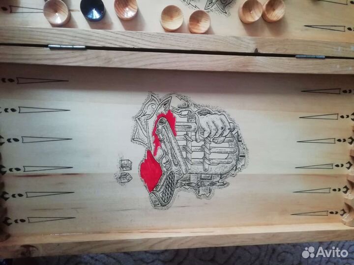 Нарды резные ручной работы