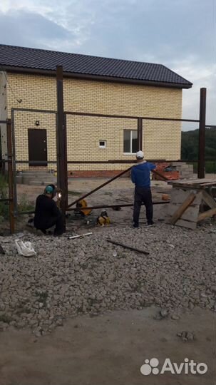 Калитка и ворота в рамке