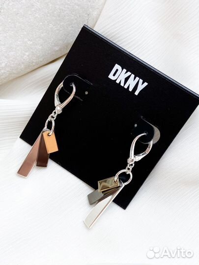 Новые серьги Dkny три цвета оригинал