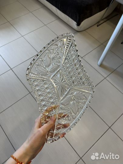 Ваза хрустальная, салатник СССР