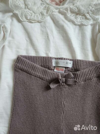 Блузка Sela и легинсы Zara 104