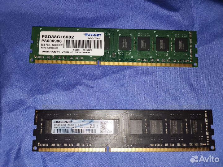 Оперативная память ddr3 8gbx2