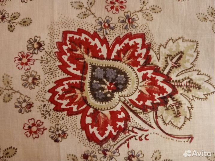 Старинный платок мануфактуры Посылина, клеймо