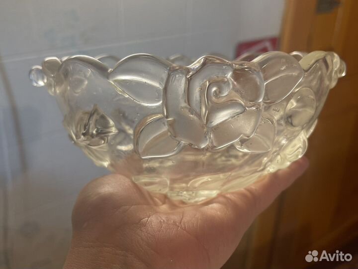 Конфетница хрустальная