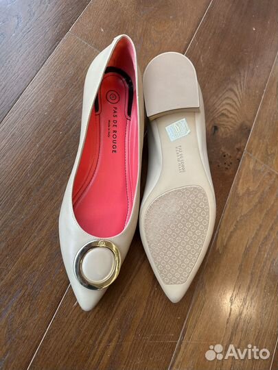 Балетки натуральная кожа, размер 41