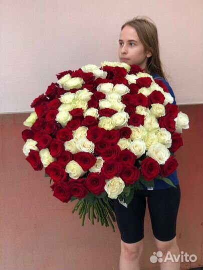 101 роза 90 см