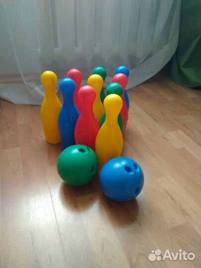 Рюкзак детский, кегли, кукла