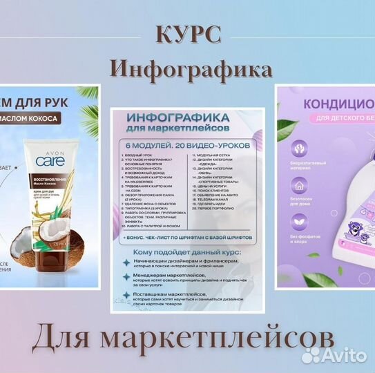 Курсы обучение инфографика Wildberries Ozon