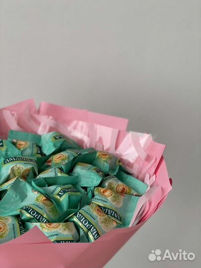 Сладкий букет из конфет