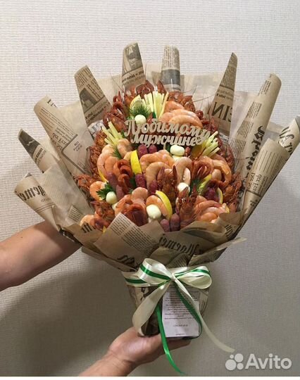 Мужские букеты съедобные