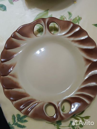 Блюдо сервировочное из керамики винтажные