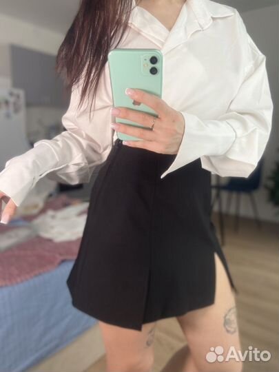 Мини юбка черная 42-44