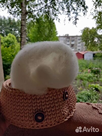 Шерсть мериноса чистая кардочес