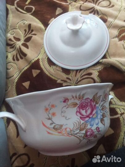 Фарфоровая супница СССР лфз высший сорт