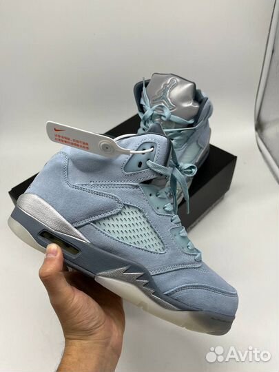 Кроссовки nike air jordan 5 bluebird