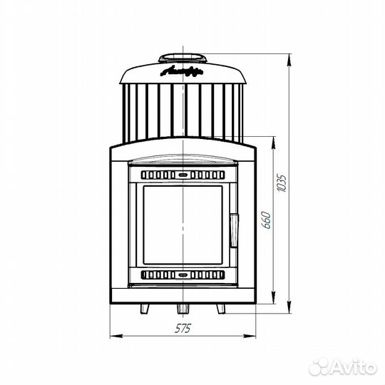 Печь Для Бани Атмосфера XL» ламели «Окаменевшее де