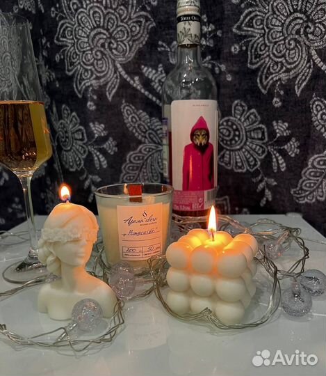 Свечи ручной работы из соевого и кокосового воска