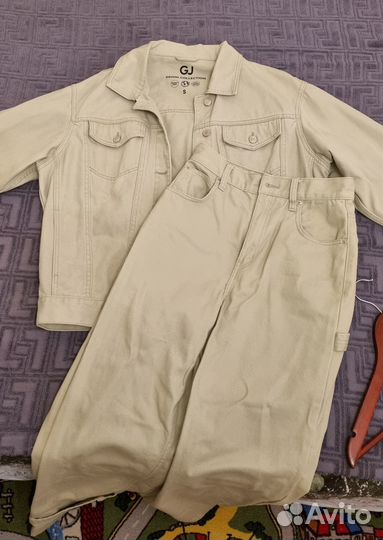 Джинсовый костюм xs-s