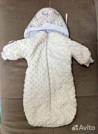 Детский зимний конверт кокон