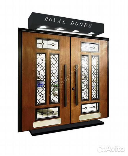 Двустворчатая парадная дверь. 154