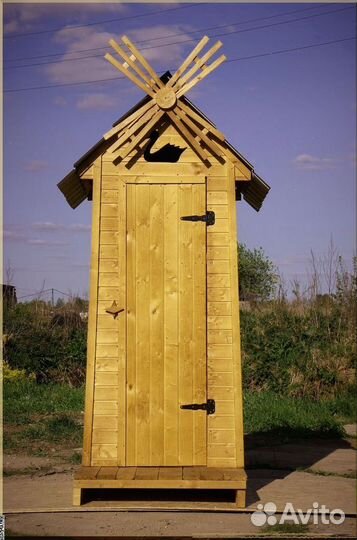 Дачный туалет деревянный Ч434