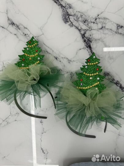 Новогодний ободок елочка