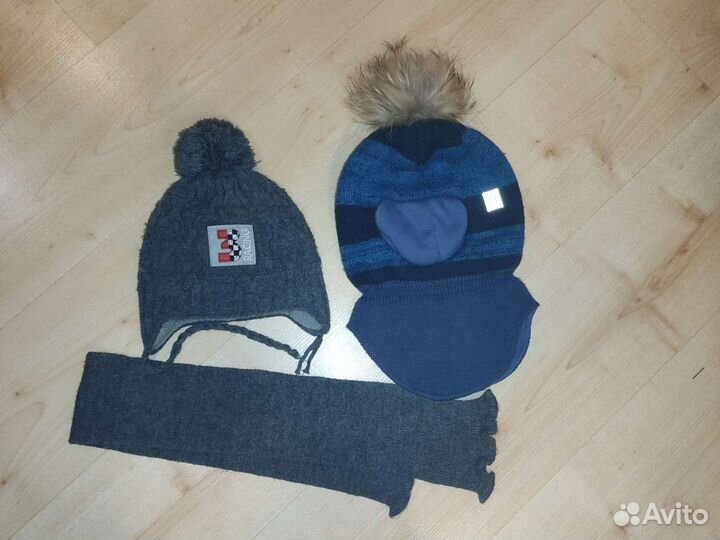 Шапка и шарф, шлем