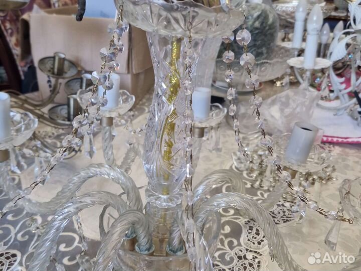 Люстра хрустальная 8 рожковая