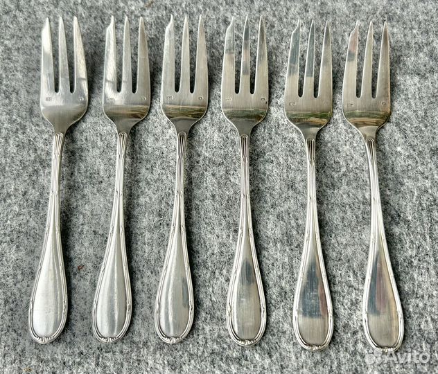 Вилки для десерта, посеребрение, Франция