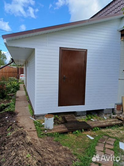 Отделка фасада сайдингом, утепление