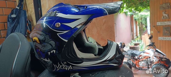 Детский кроссовый шлем Vega viper jr, М(52)